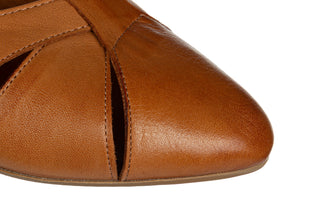 Baleriny Bayla-161 066 2103 278 Coconut 161774, Brązowy, Skóra naturalna