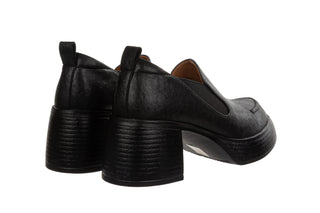 Czółenka DA Premium Collection CR62-3525 Black 216010, Czarny, Skóra naturalna