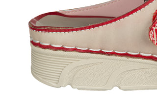 Klapki Laura Vita Dorry 01 Rouge 202109, Beżowy, Skóra naturalna