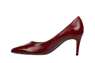 Czółenka Bottero 353721-55 Atenas Burgundy 523071, Bordowy, Skóra naturalna