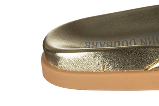 Klapki John Doubare 307-11 Gold 104273, Złoty, Skóra naturalna