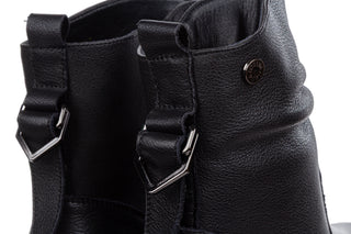 Botki Loretta Vitale W1823 Black Leather 514293, Czarny, Skóra naturalna