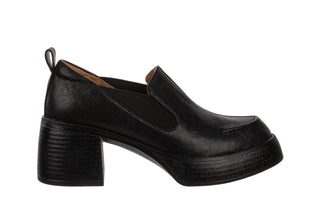 Czółenka DA Premium Collection CR62-3525 Black 216010, Czarny, Skóra naturalna