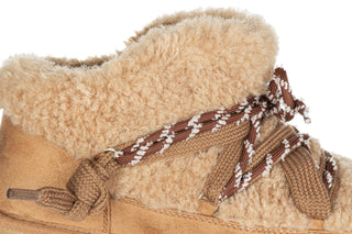Śniegowce D Franklin Nordic Lite Sherpa Camel 206028, Brązowy, Materiał