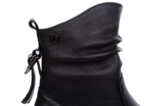 Botki Loretta Vitale W1823 Black Leather 514293, Czarny, Skóra naturalna