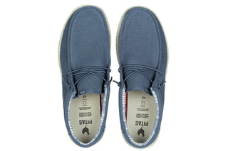 Półbuty Pitas Wp150 Linen Azul 003371, Niebieski, Tkanina