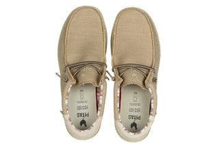 Półbuty Pitas Wp150 Luca Beige 003374, Beżowy, Tkanina