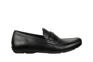 Półbuty Calvin Klein Saint Shiny Vacchetta Black, Czarny, Skóra naturalna