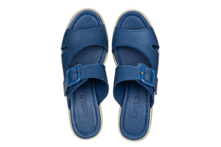 Klapki Bayla-161 022 09 Ln 13 Wishes 161755, Niebieski, Skóra naturalna