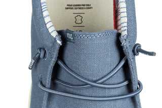 Półbuty Pitas Wp150 Linen Azul 003371, Niebieski, Tkanina