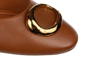 Czółenka Capelli Rossi 12032-772-879 Walnut 523081, Brązowy, Skóra naturalna