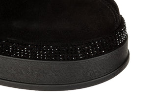 Botki Loretta Vitale C9638 Black Suede 514285, Czarny, Skóra naturalna