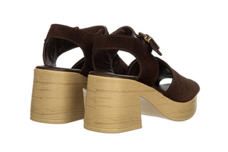 Sandały Bayla-161 138 26701 Brown Suede 161786, Brązowy, Skóra naturalna