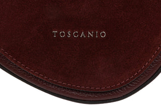 Torebka Toscanio G87 D54 Bordo, Skóra naturalna