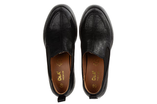 Czółenka DA Premium Collection CR62-3525 Black 216010, Czarny, Skóra naturalna