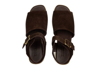 Sandały Bayla-161 138 26701 Brown Suede 161786, Brązowy, Skóra naturalna