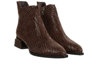 Botki DA Premium Collection JC62-1042 Brown 216015, Brązowy, Skóra naturalna