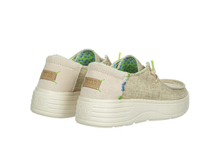 Półbuty Pitas Poppy Beige 003350, Beżowy, Tkanina