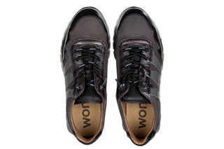 Sneakersy Wonders A-24110 Negro 138088, Szary, Skóra naturalna