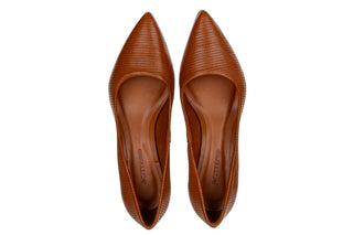 Czółenka Bottero 377101 Caramel 523095, Brązowy, Skóra naturalna