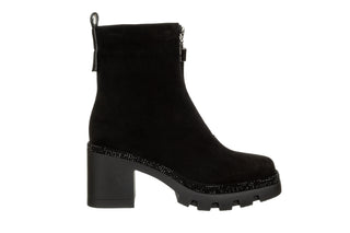 Botki Loretta Vitale C9645 Black Suede 514286, Czarny, Skóra naturalna
