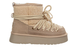 Śniegowce DA Premium Collection GR62-6021 Beige 216016, Beżowy, Skóra naturalna