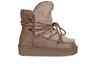 Śniegowce D Franklin Nordic Trk Fur Taupe 206027, Brązowy, Materiał