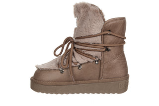 Śniegowce D Franklin Nordic Trk Fur Taupe 206027, Brązowy, Materiał