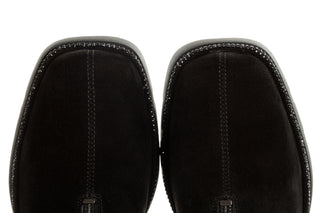 Botki Loretta Vitale C9645 Black Suede 514286, Czarny, Skóra naturalna