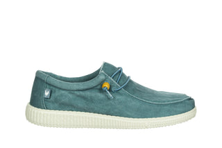 Półbuty Pitas Wp150 Wallabi Washed Aqua 003377, Niebieski, Tkanina