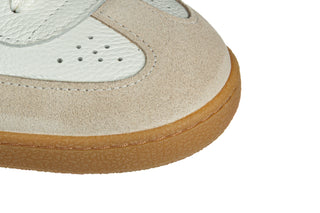 Sneakersy Wonders AP-2001 Beig Off Negro 138058, Skóra naturalna