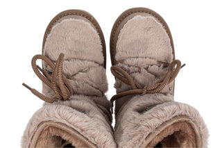 Śniegowce D Franklin Nordic Trk Fur Taupe 206027, Brązowy, Materiał