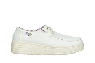 Półbuty Pitas Natal Blanco 003348, Biały, Tkanina