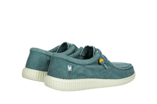 Półbuty Pitas Wp150 Wallabi Washed Aqua 003377, Niebieski, Tkanina