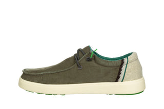 Półbuty Pitas Cana Gris Oscuro 003358, Zielony, Tkanina