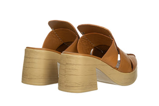 Klapki Bayla-161 138 26703 Coconut 161787, Brązowy, Skóra naturalna