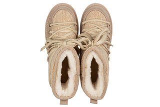Śniegowce DA Premium Collection GR62-6021 Beige 216016, Beżowy, Skóra naturalna