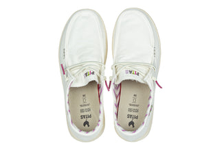 Półbuty Pitas Natal Blanco 003348, Biały, Tkanina