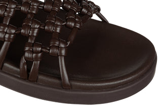 Klapki John Doubare 307-11 Brown 104272, Brązowy, Skóra naturalna