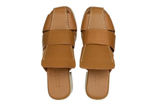 Klapki Bayla-161 138 26703 Coconut 161787, Brązowy, Skóra naturalna