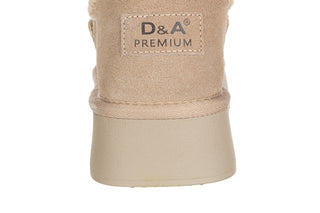 Śniegowce DA Premium Collection GR62-6021 Beige 216016, Beżowy, Skóra naturalna