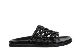 Klapki John Doubare 307-11 Black 104271, Czarny, Skóra naturalna