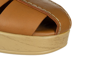 Klapki Bayla-161 138 26703 Coconut 161787, Brązowy, Skóra naturalna