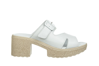 Klapki Bayla-161 022 09 Ln 13 White 161754, Biały, Skóra naturalna