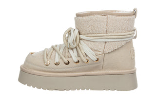 Śniegowce DA Premium Collection GR62-6021 Cream 216019, Beżowy, Skóra naturalna