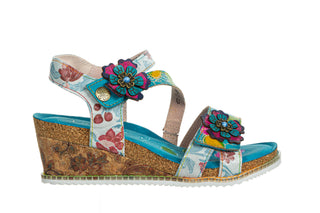 Sandały Laura Vita Bonito 32 Turquoise 202106, Niebieski, Skóra naturalna