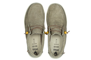 Półbuty Pitas Wp150 Wallabi Washed Beige 003378, Beżowy, Tkanina