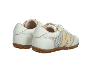 Sneakersy Wonders AP-2101 Off Blanco 138060, Biały, Skóra naturalna