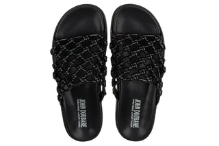 Klapki John Doubare 307-11 Black 104271, Czarny, Skóra naturalna