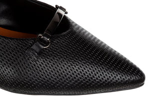 Czółenka Bottero 377103 Black 523097, Czarny, Skóra naturalna